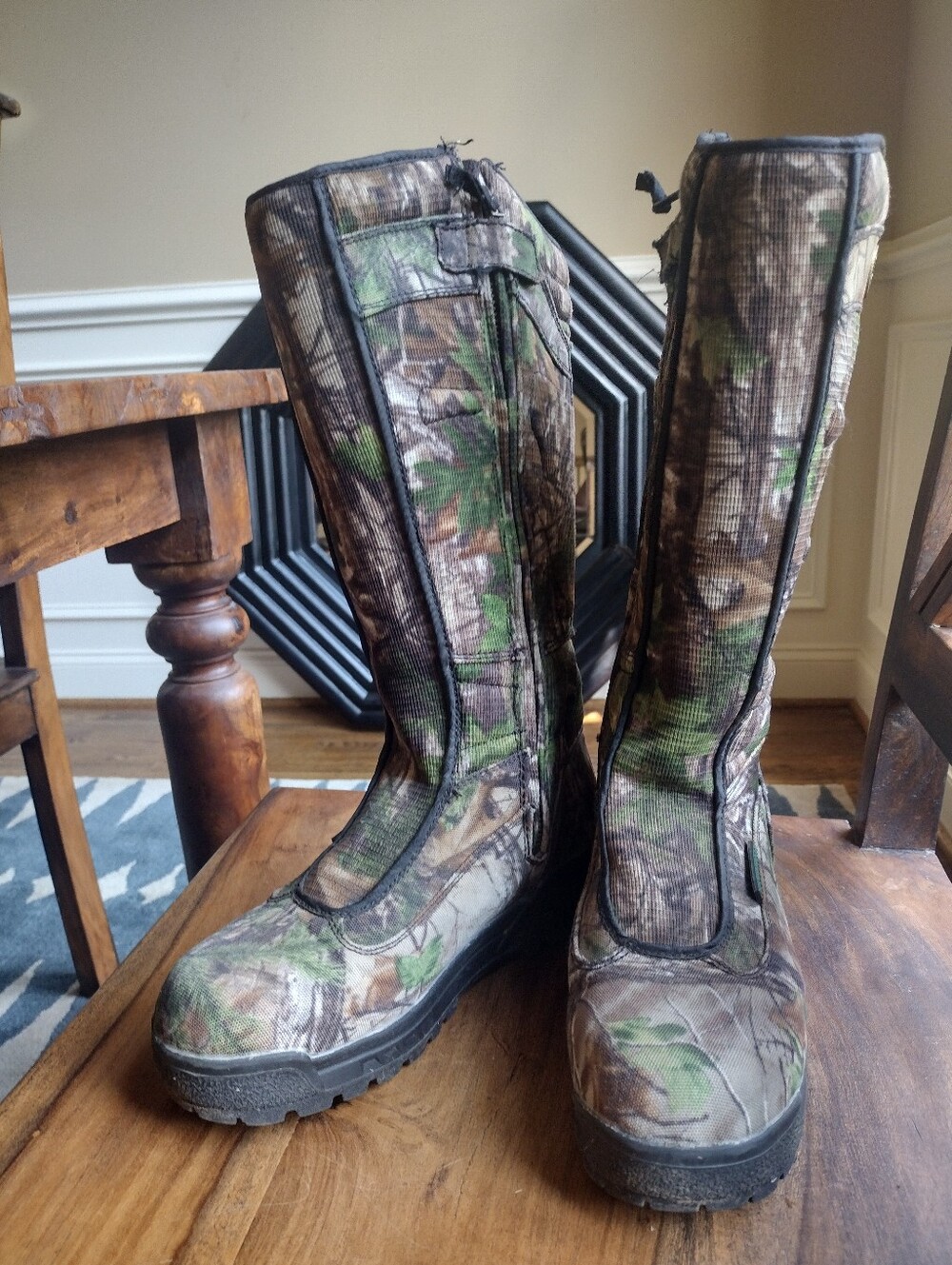 She Waterproof Fabric Outdoor Camouflage Boots Size 8.5